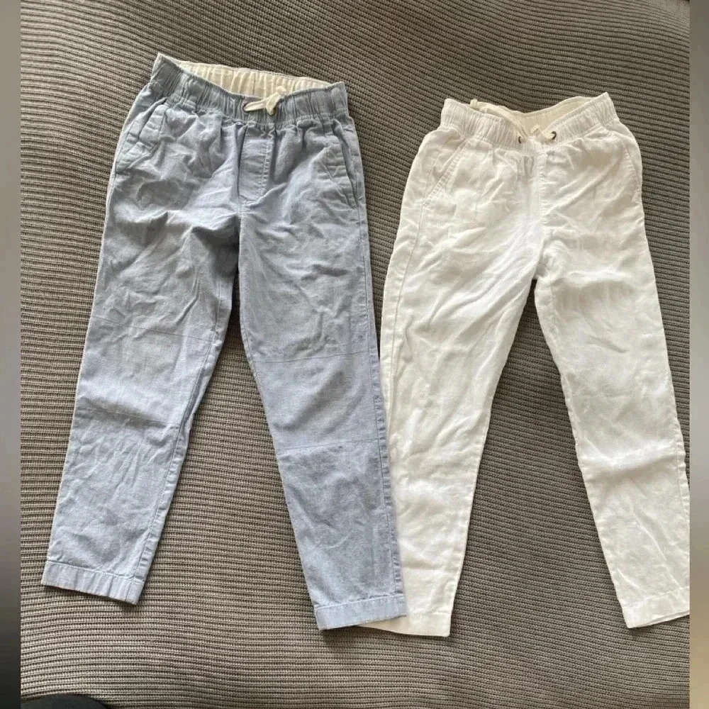 I Crew Crewcits set of 2 boys linen pants size 10